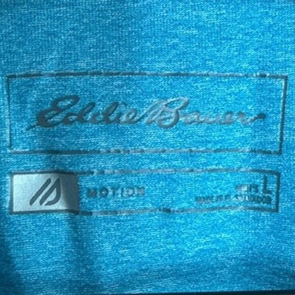 EDDIE BAUER Men's Large Short Sleeve T-Shirt Freedry Casual Performance Tee - Picture 3 of 9